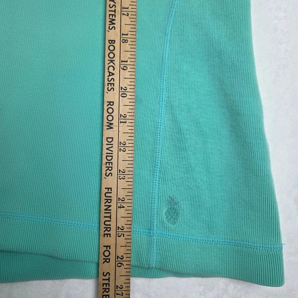 Tommy Bahama Mens XL Teal Quarter Zip Ribbed‎ Pullover Sweater Cotton Blend